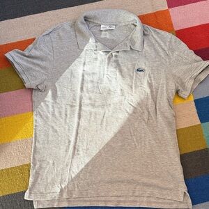 Lacoste Men's Light Gray Polo Shirt
